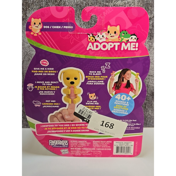Fingerlings Adopt Me DOG Puppy Interactive Pet 40+ Sounds Reactions NIB (166) - Picture 2 of 2